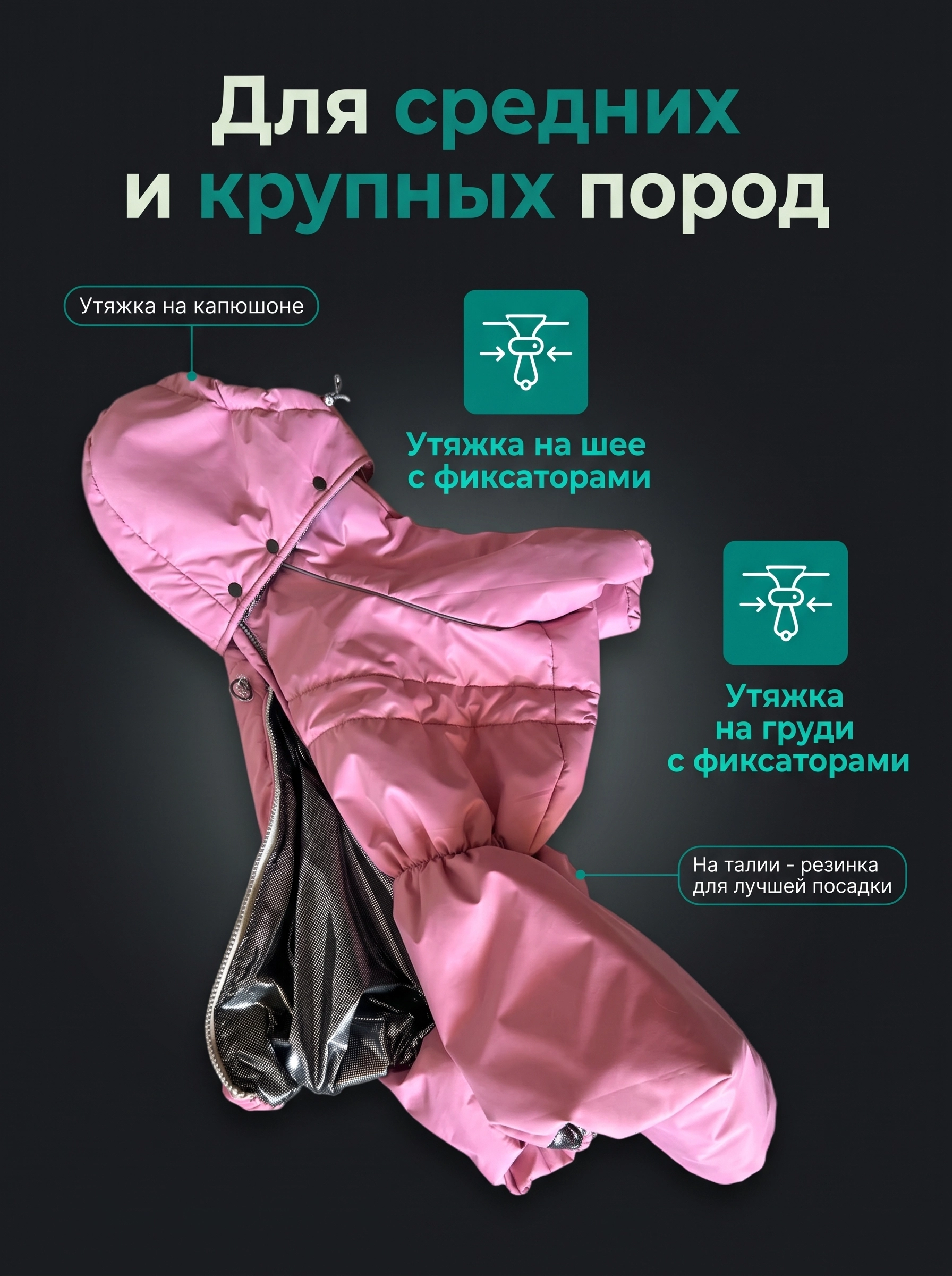 Зимний комбинезон 26/27 доберман (крупные породы собак) — изображение 3